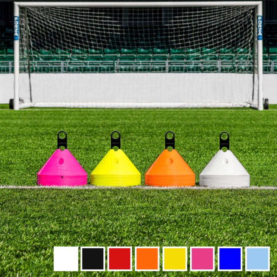 FORZA SuperCone Training Marker Domes with a stand