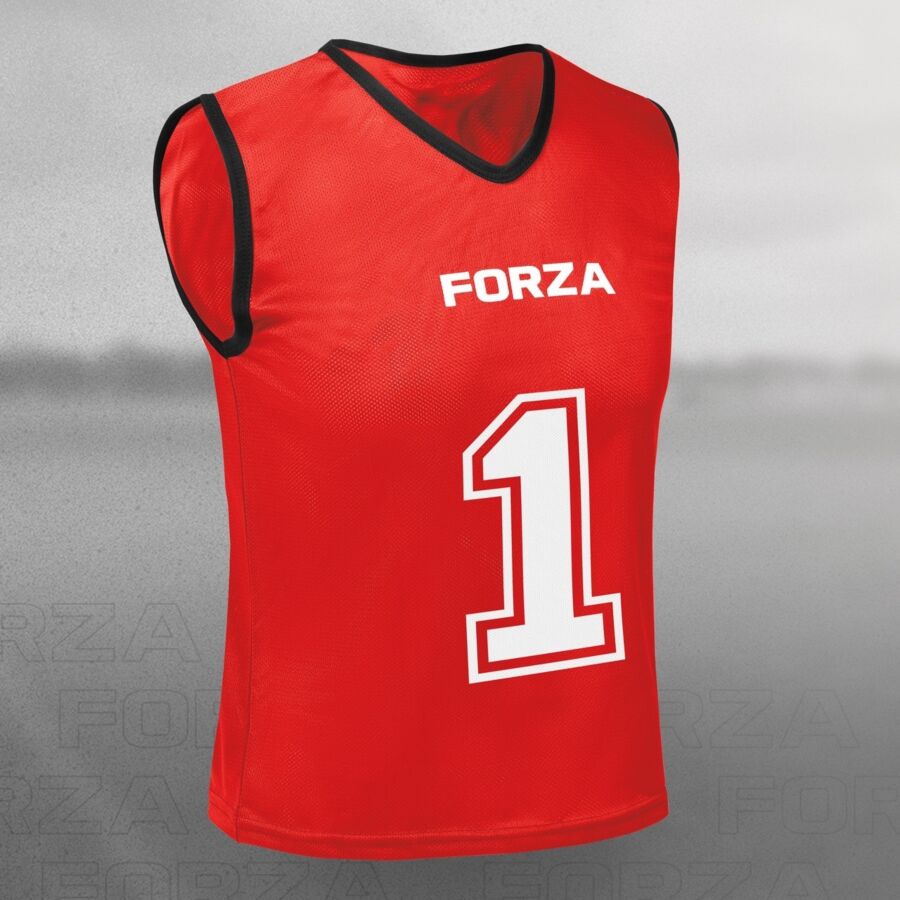 FORZA Premium Numbered Pinnies [4x Pack Sizes]