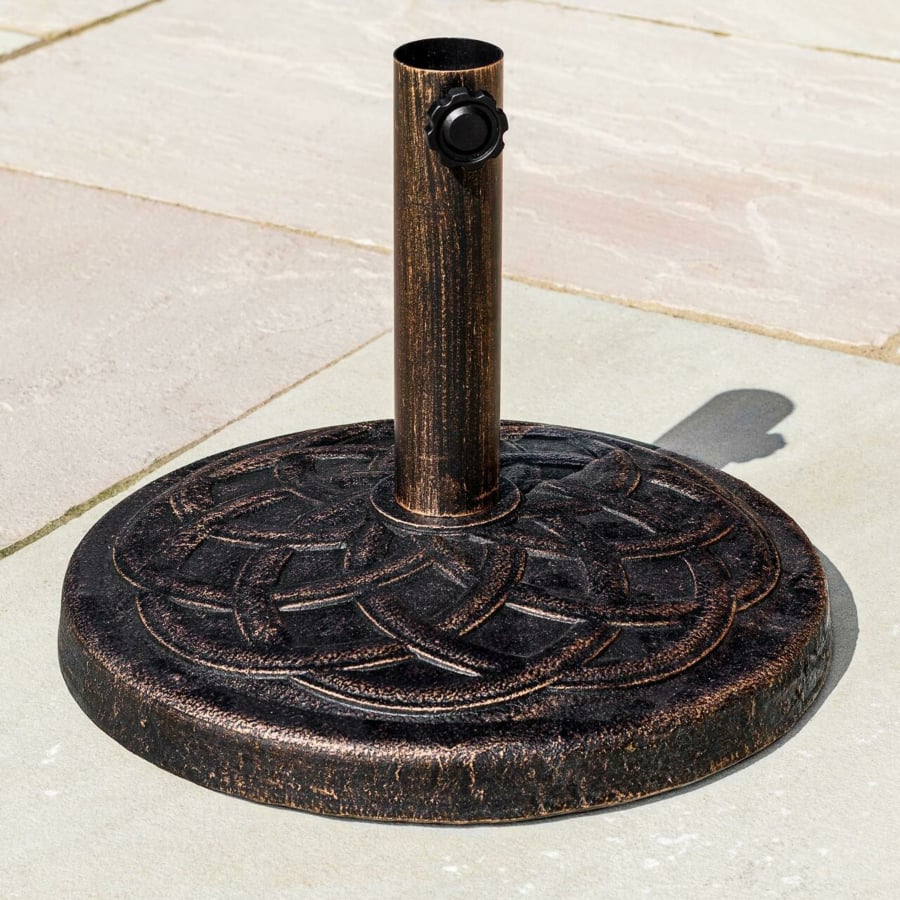 Harrier 9kg Parasol Base Weight [Patterned Bronze] | Net World Sports