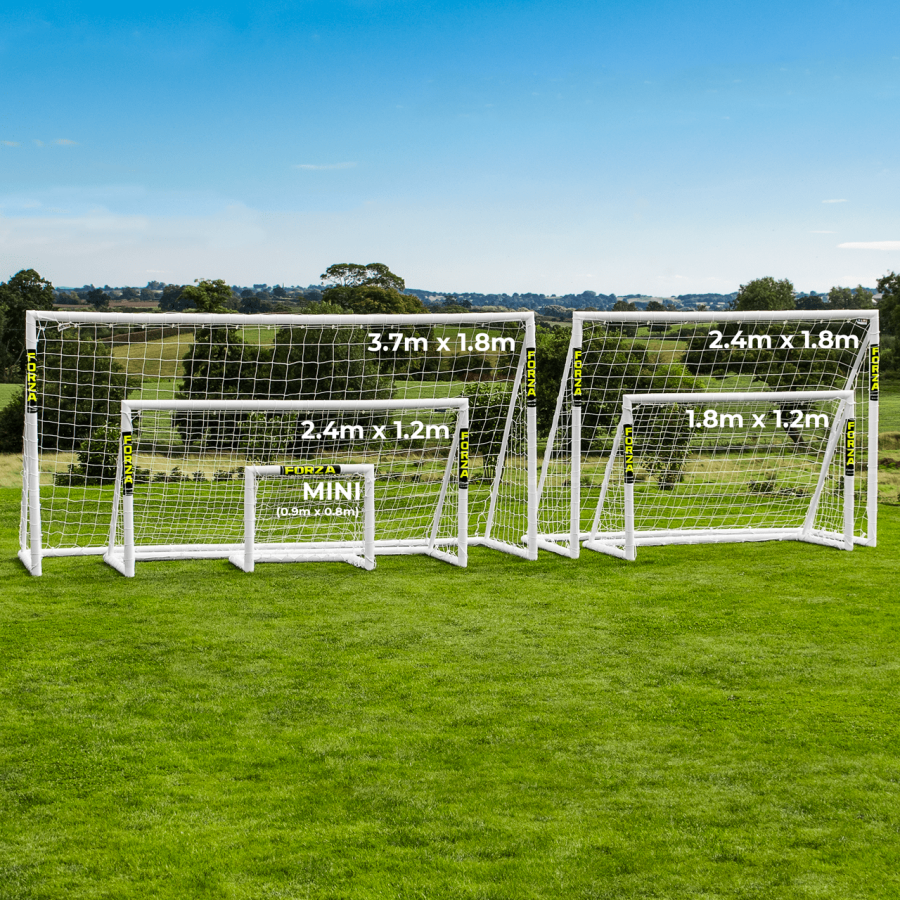 FORZA But De Football/Futsal 3m X 2m En UPVC Durable - Résistant Aux Intempéries, Idéal Jardin Et Entraînement
