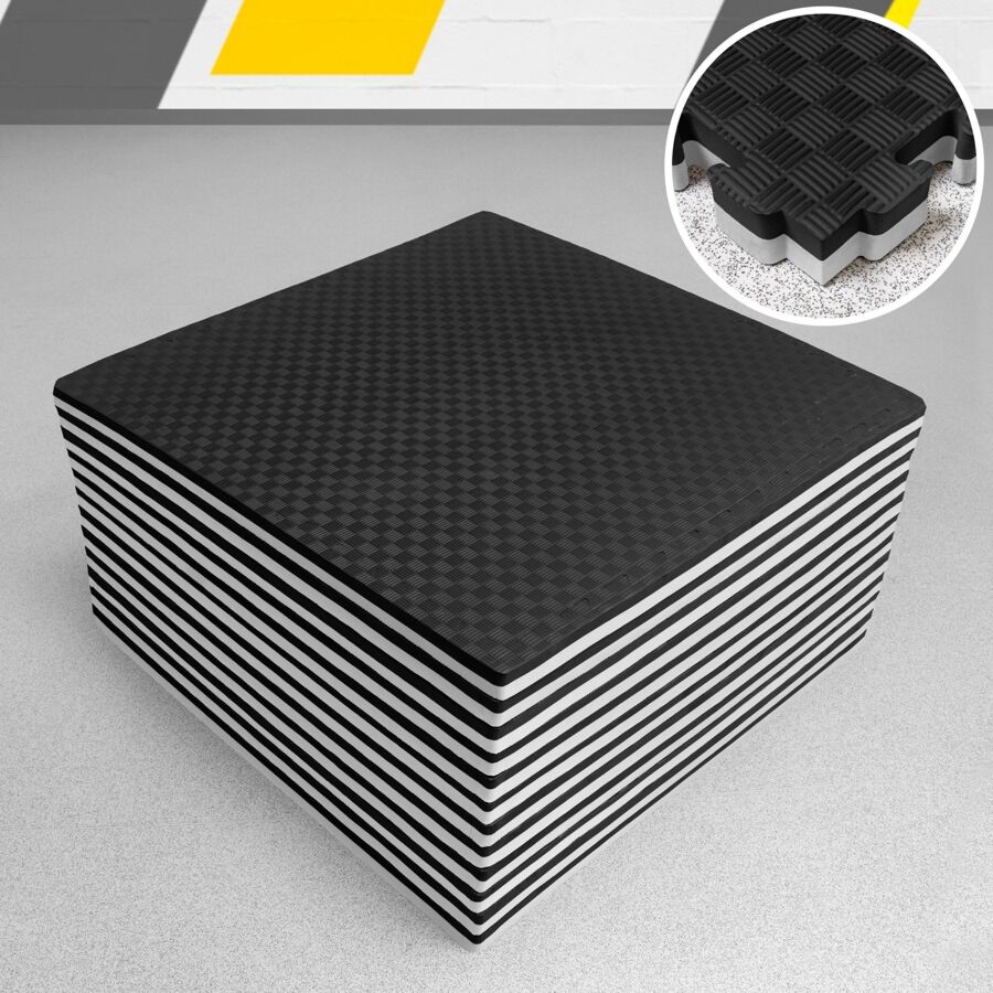 FORZA 3.3ft² Reversible All Purpose Foam Mats [0.8in/1.6in] 