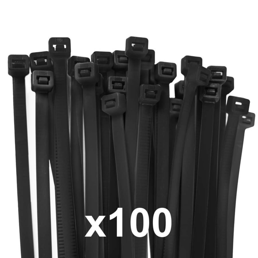 100 Black Cable Ties