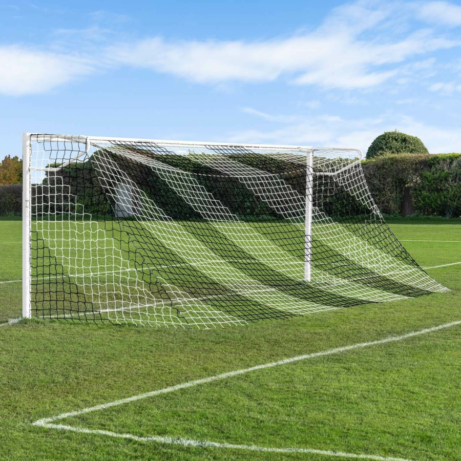 Striped/Two Color - Soccer Goal Nets [10x Color Options]