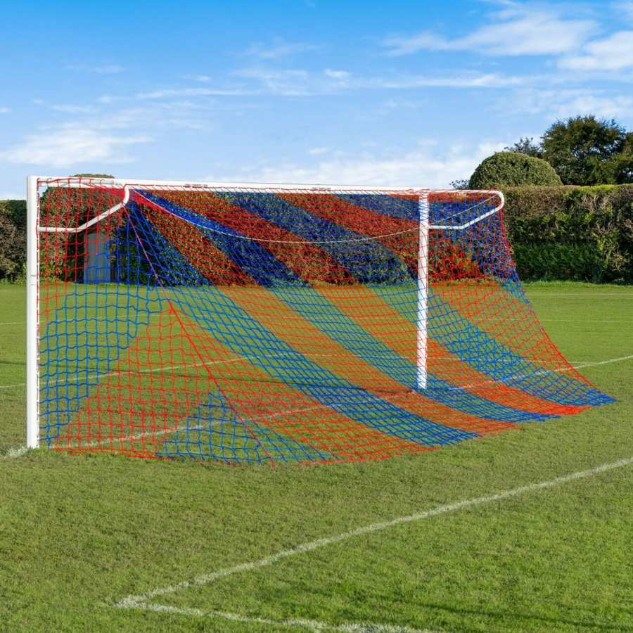 Striped/Two Color - Soccer Goal Nets [10x Color Options]