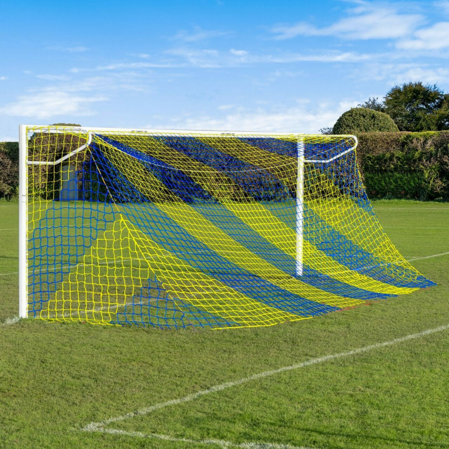 Striped/Two Color - Soccer Goal Nets [10x Color Options]