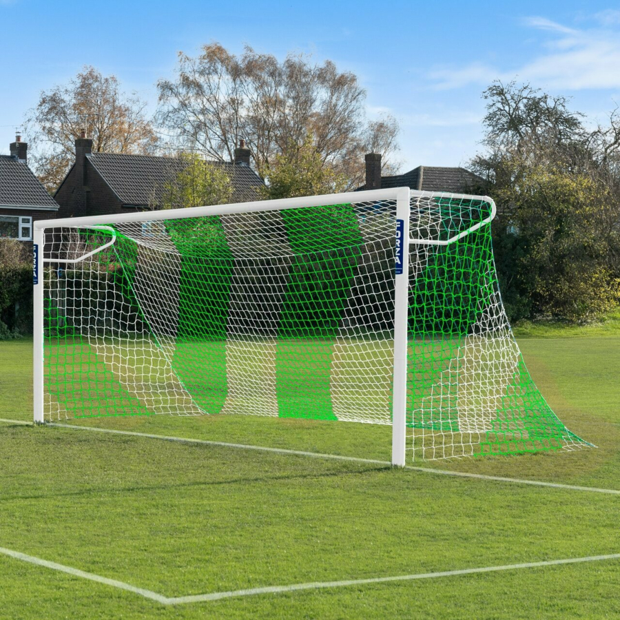 Striped/Two Color - Soccer Goal Nets [10x Color Options]