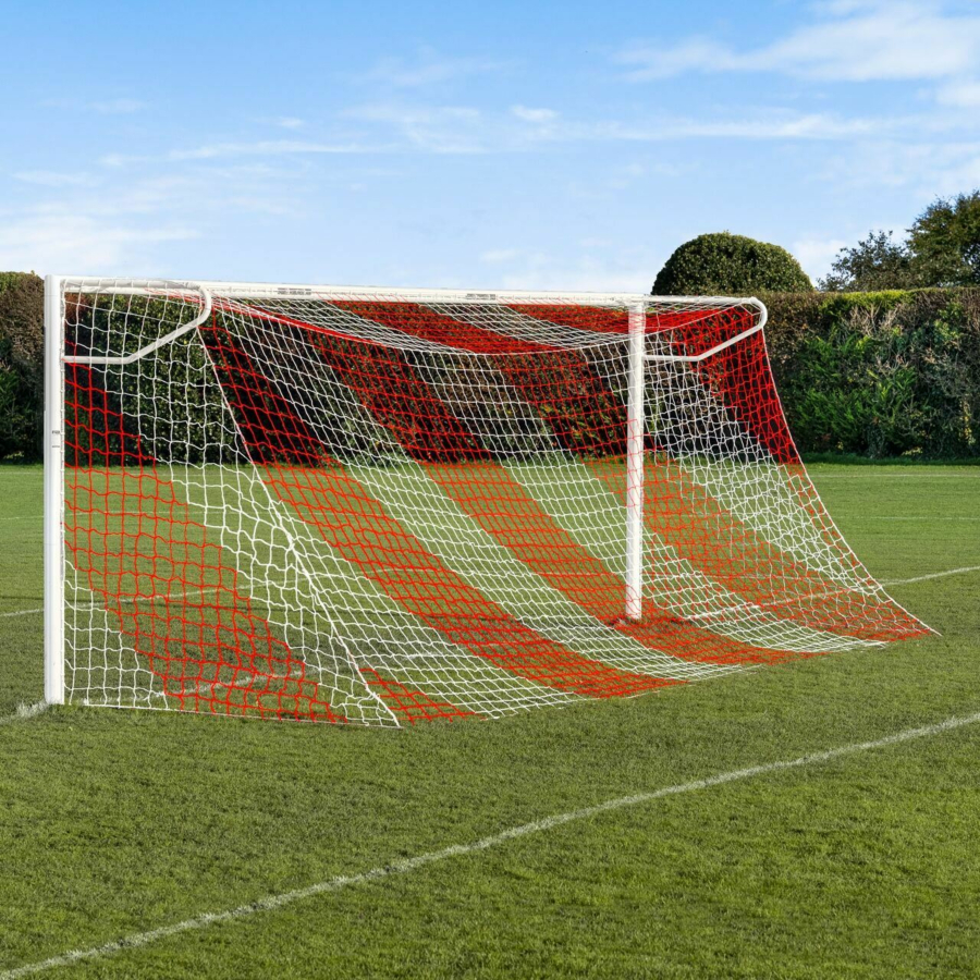 Striped/Two Color - Soccer Goal Nets [10x Color Options]