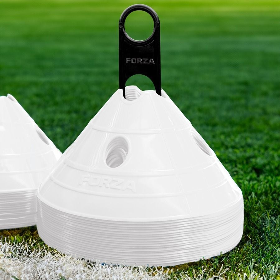 White FORZA Soccer Superdome Training Marker Cones | Net World Sports