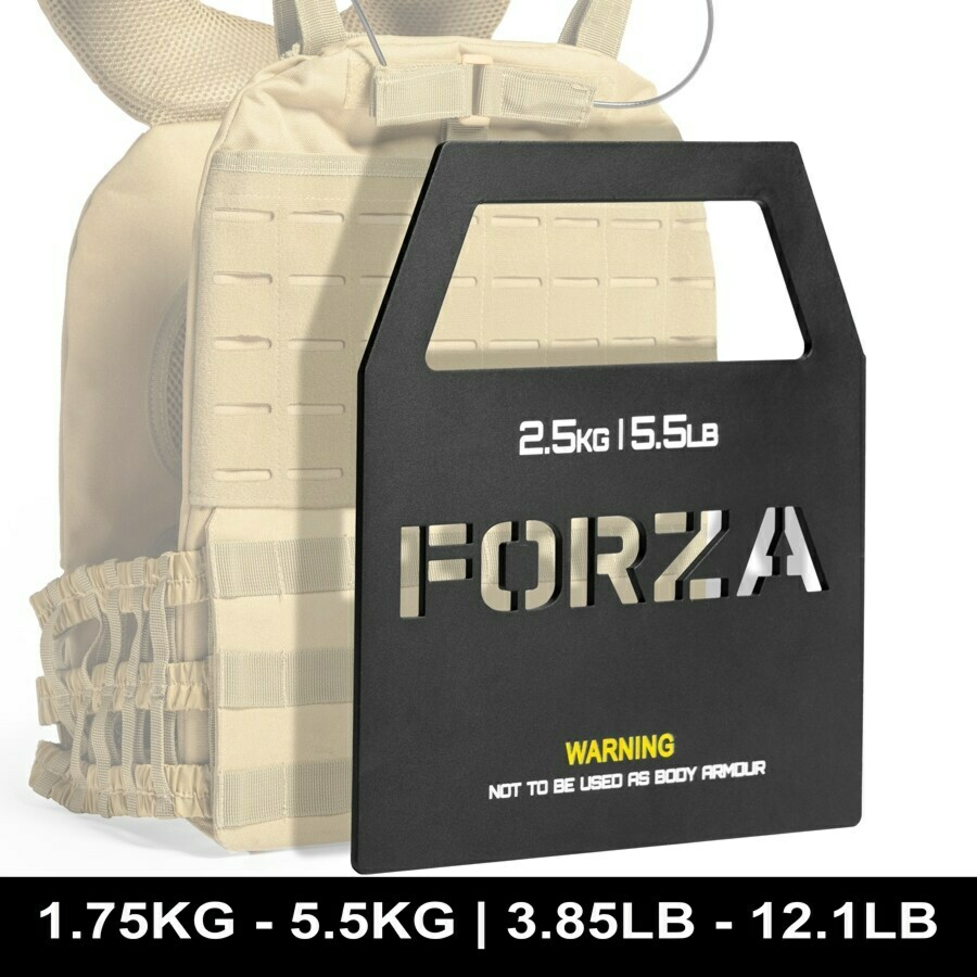 FORZA Weighted Vest Plates [1.75kg-5.5kg] - Pair