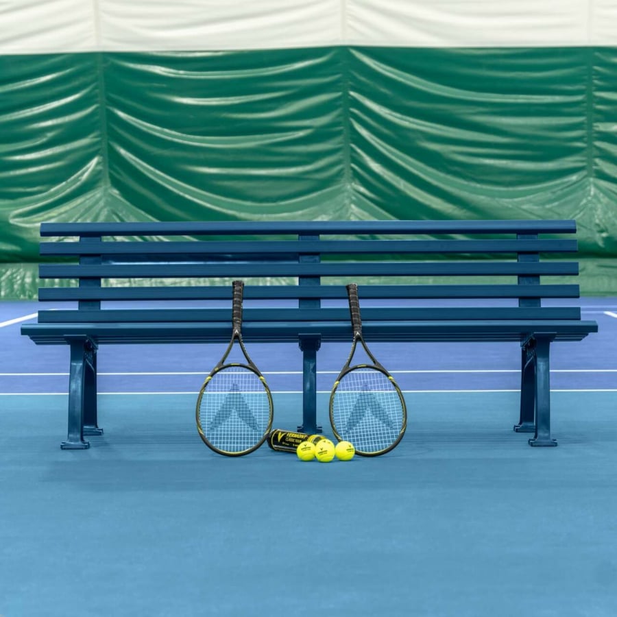 Bench Har-Tru Courtsider - 5 Foot White PVC Bench For Courtside ...