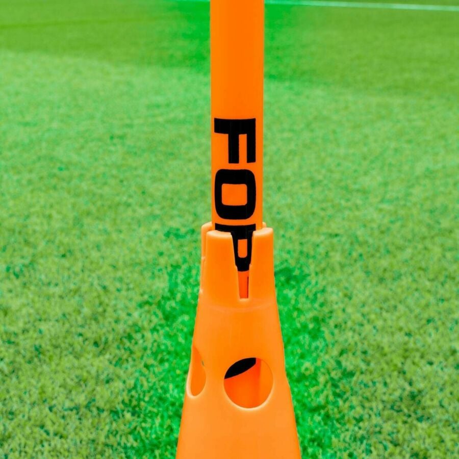 FORZA Plots D'Entraînement 51 Cm - Lot De 4 Ou 8, Couleurs Fluos, Avec Trous Pour Haies Réglables