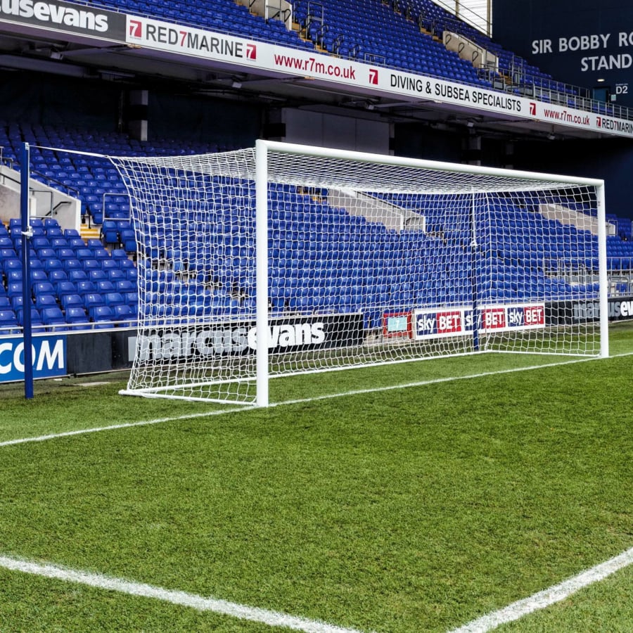 Colour In Football 5mm Striped Stadium/Box Nets [3x Colour Options ...