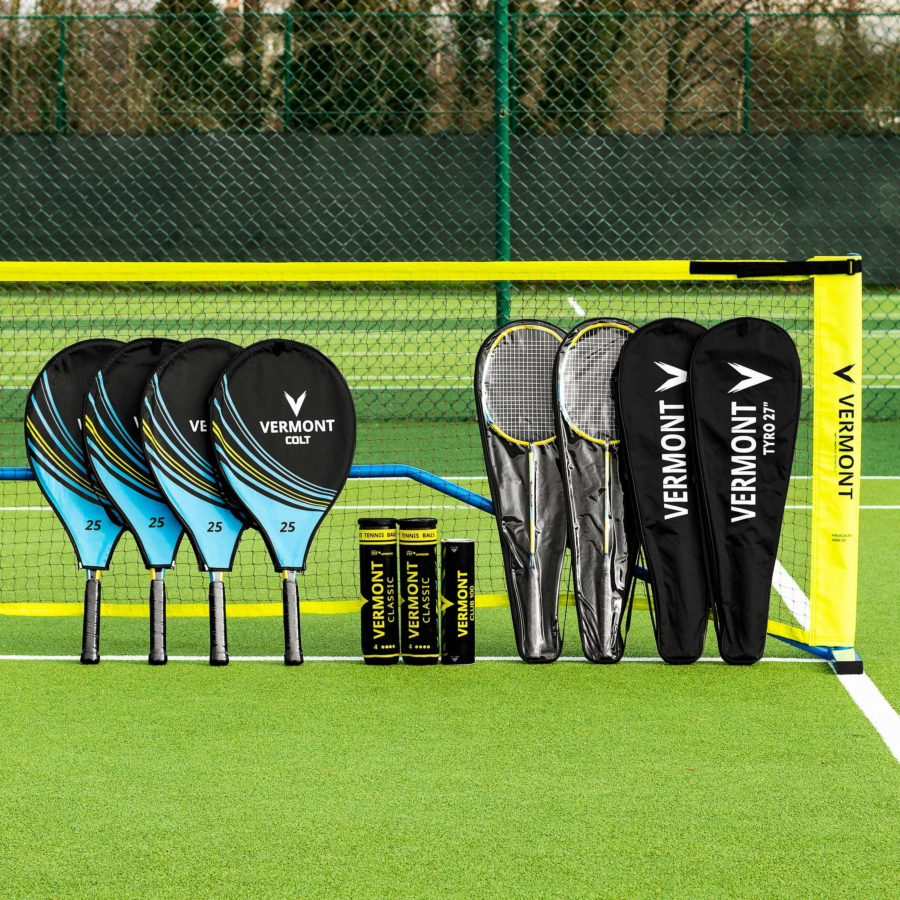Vermont ProCourt Mini Tennis & Badminton Net & Racket Set | Net World Sports