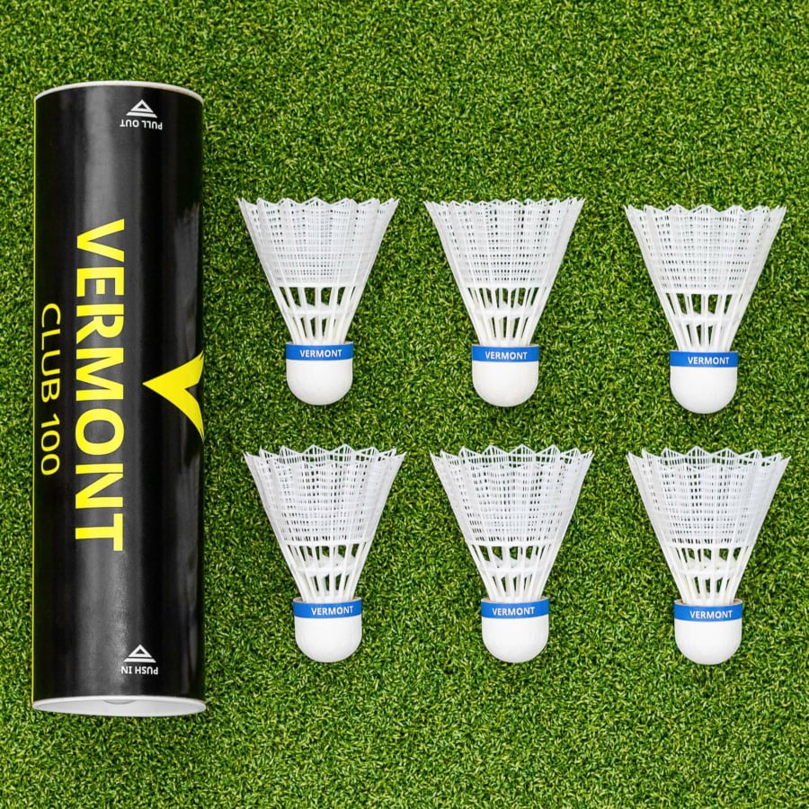 ermont Club 100 White Badminton Shuttlecocks | Net World Sports