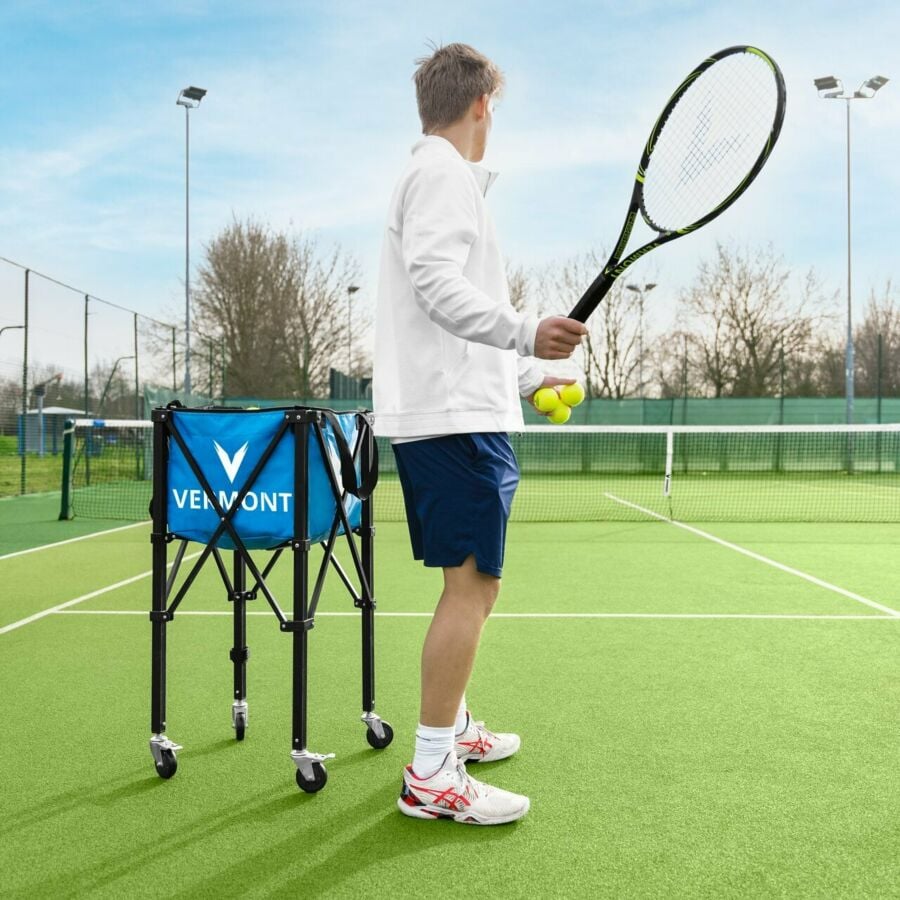 Chariot d'entraîneur de tennis slazenger - chariot de ramassage de Chariot d'entraîneur de tennis slazenger - chariot de ramassage de