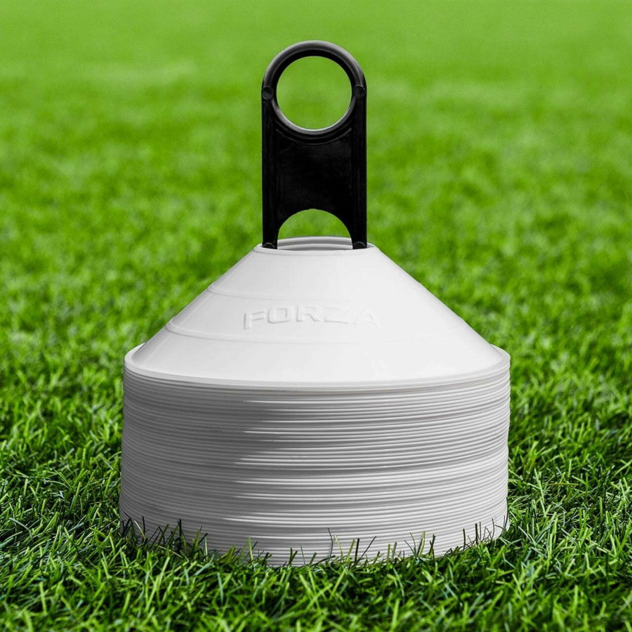 White FORZA Basketball Training Marker Cones