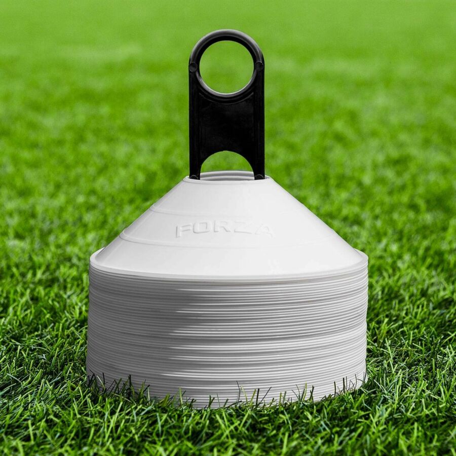 FORZA Football Training Marker Cones [White] - Pack Of 1000