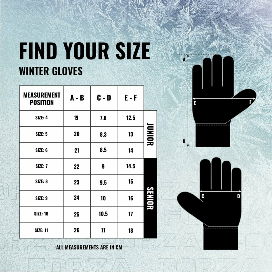 FORZA Winter Thermal Sports Grip+ Gloves [Sizes 4-11]