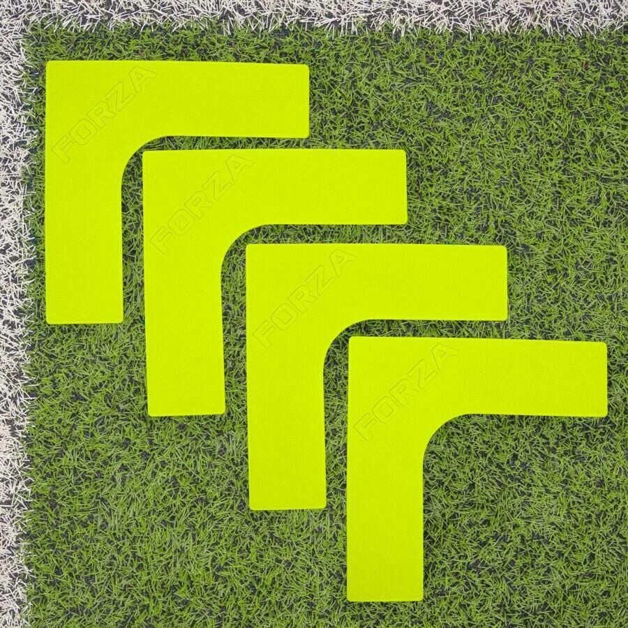Marqueurs De Terrain FORZA - Pack De 4 En Caoutchouc, 25x25cm, 9 Couleurs