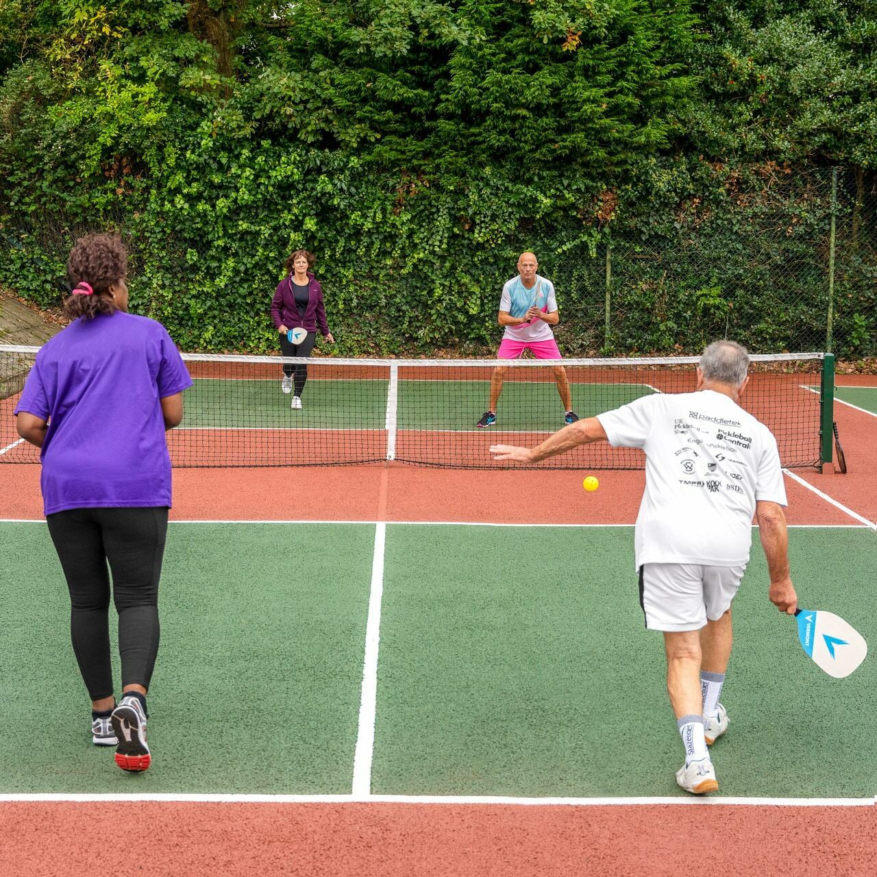 Vermont 2.5mm Padel Net Review (2026): The £70 FIP-Spec Court Net 3 Vermont padel net and posts installed on a full size padel court