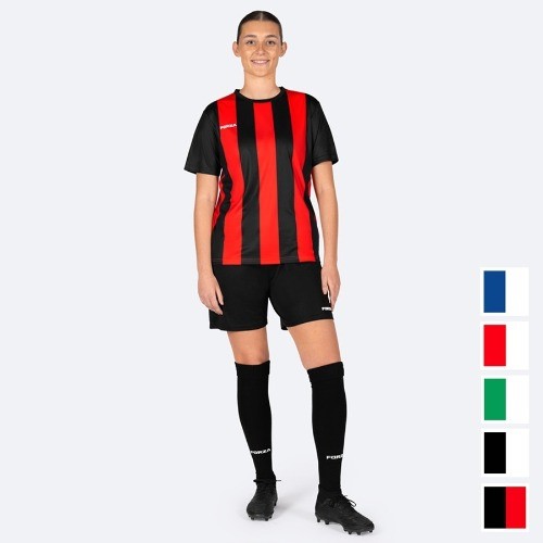 Women’s Striped Short Sleeve Soccer Kit