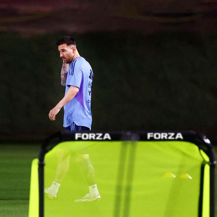 Obiettivo di calcio in alluminio FORZA 5ft x 3ft | Lionel Messi con obiettivi di allenamento professionale