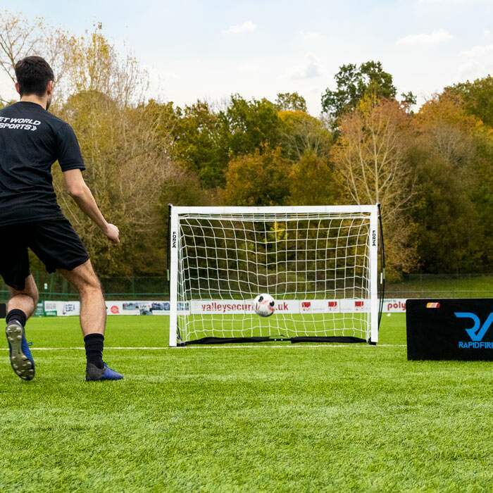 Juego de porterías de fútbol para niños, equipo de entrenamiento de fútbol  portátil, red de fútbol plegable con 10 conos de fútbol, escalera de