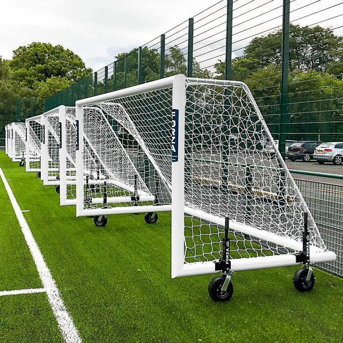 5.6m x 2m Alu110 Soccer Goals | Soccer Goal With Wheels