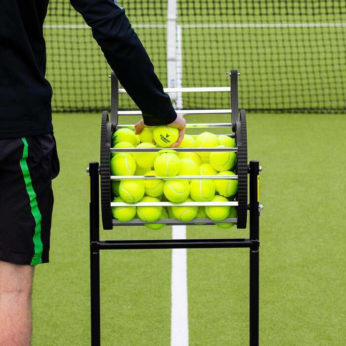 SONLED Collecteur de balles de Tennis, Tube de Balle de Tennis pouvant  contenir 42 balles, pour Le tir à la Cible, la portée et Le rechargement  Durable et Portable léger : 