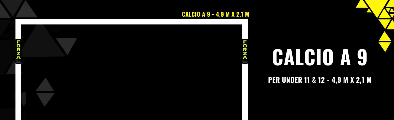 Dimensioni delle porte da calcio a 9