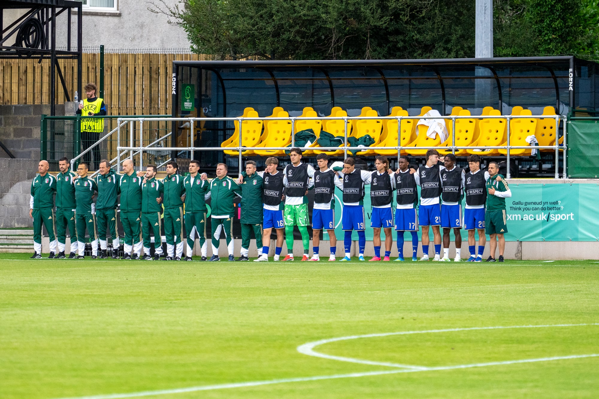 Caernarfon Stadium Dugouts