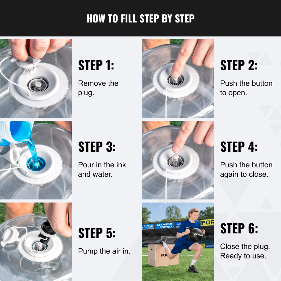 How to fill a Water Weight Bag How to fill a Water Weight Bag