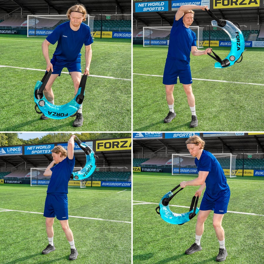 Training with FORZA Water Bulgarian Bag Training with FORZA Water Bulgarian Bag