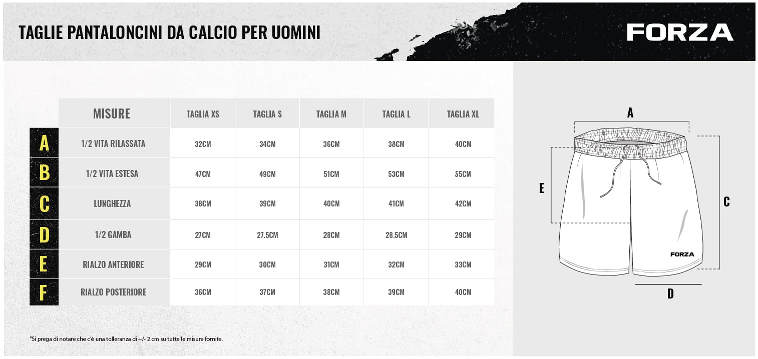 Women’s Football Shorts Size Chart Women’s Football Shorts Size Chart