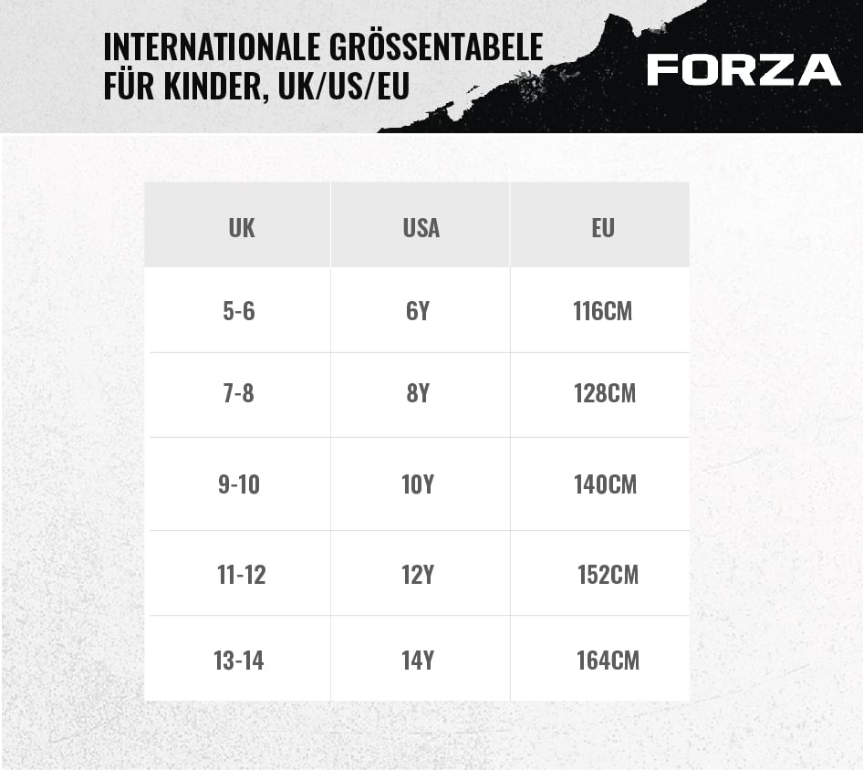 Kid's International Size Chart Kid's International Size Chart