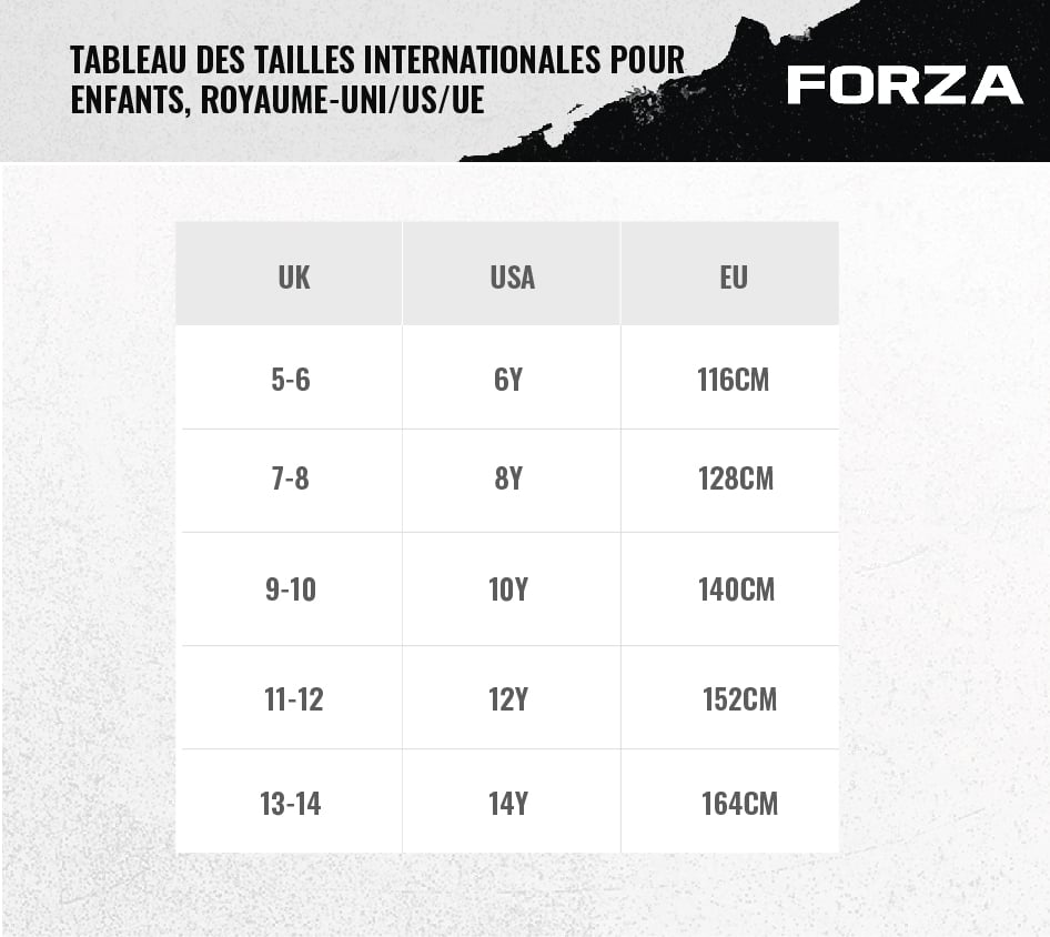 Kid's International Size Chart Kid's International Size Chart