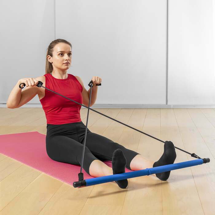 Portable Yoga Pilates Bar Kit, Pilates Equipment with Resistance