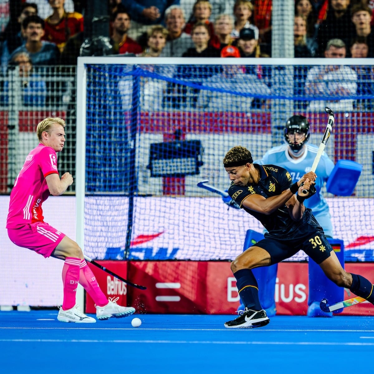 FORZA Regulation Hockey Goal during Men's tournament in Belgium FORZA Regulation Hockey Goal during tournament