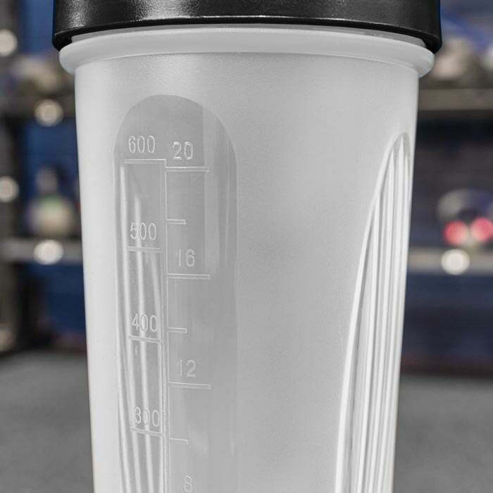 Protein Shaker Bottle 700 ML with Mixball & Powder Compartment 200 ML,  Metal Shaker Bottle Leak-Proof Fitness Bottle Shaker(Silver)